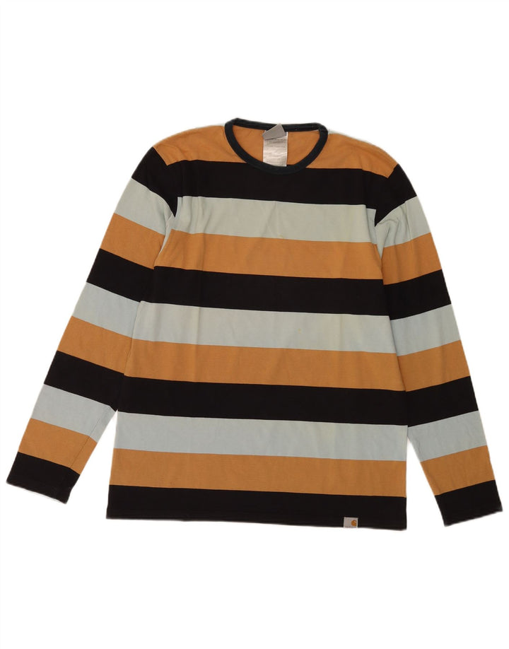 Carhartt herre top langærmet lille flerfarvet stribet bomuld