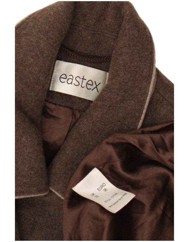 Eastex Dame Duffle Coat UK 10 Lille brun uld