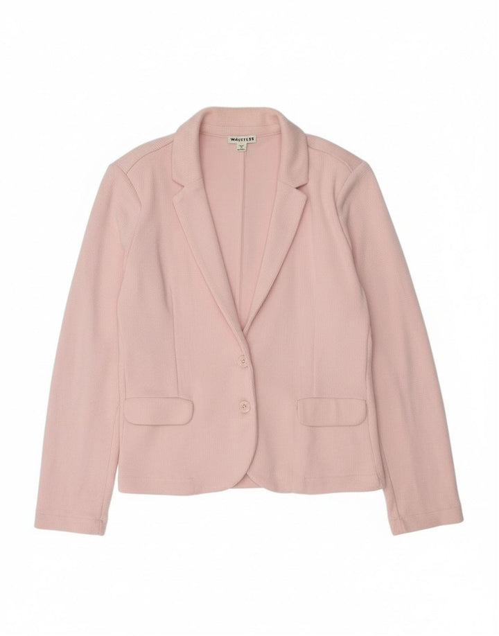 Whistles Dame 2 Button Blazer Jacket UK 16 Large Pink Bomuld