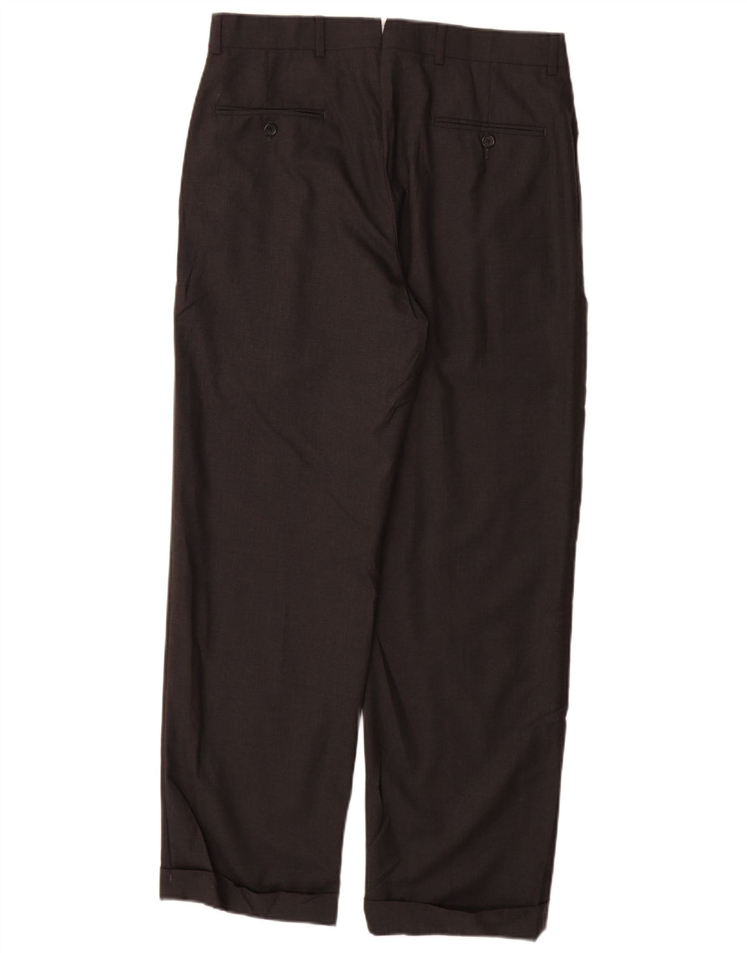 BROOKS BROTHERS Mens Madison Pegged Suit Trousers W33 L30 Grey Wool