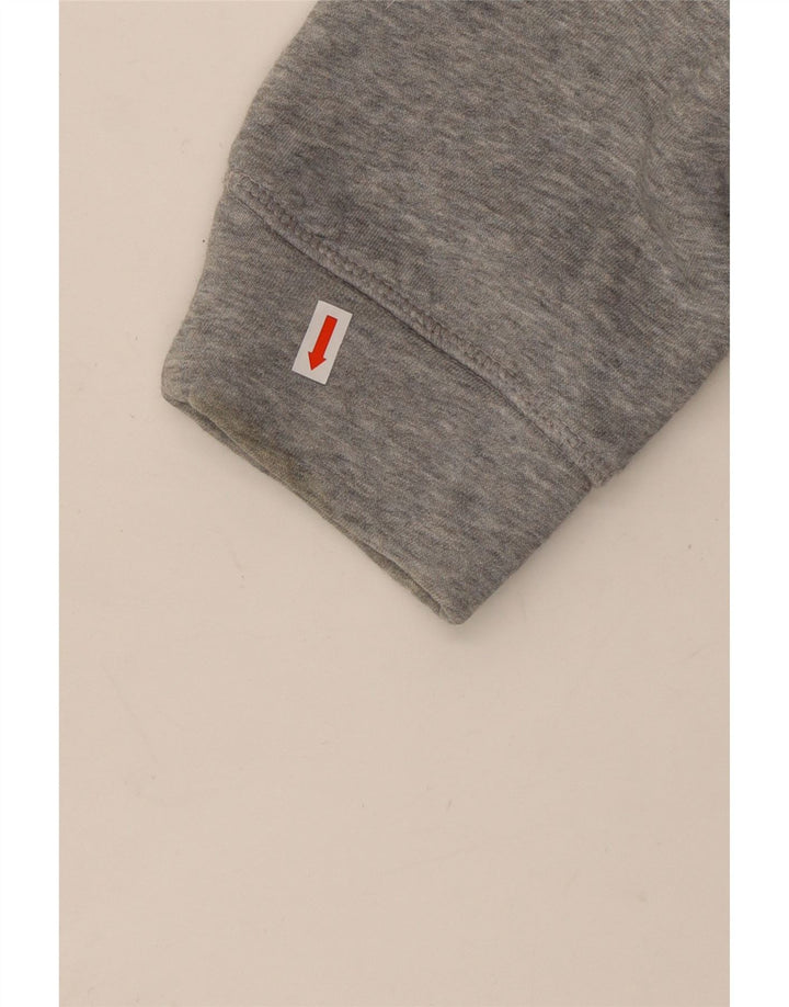 TOMMY HILFIGER oversized grafisk hættetrøje til kvinder UK 14 mellemgrå