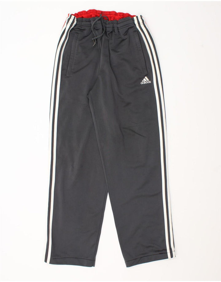 Adidas Træningsdragtsbukser til mænd UK 42/44 Large Grey Colourblock Polyester