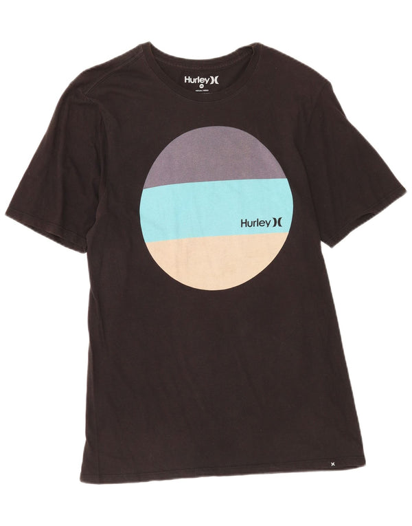 Hurley Herre Grafisk T-Shirt Top Medium Sort Bomuld