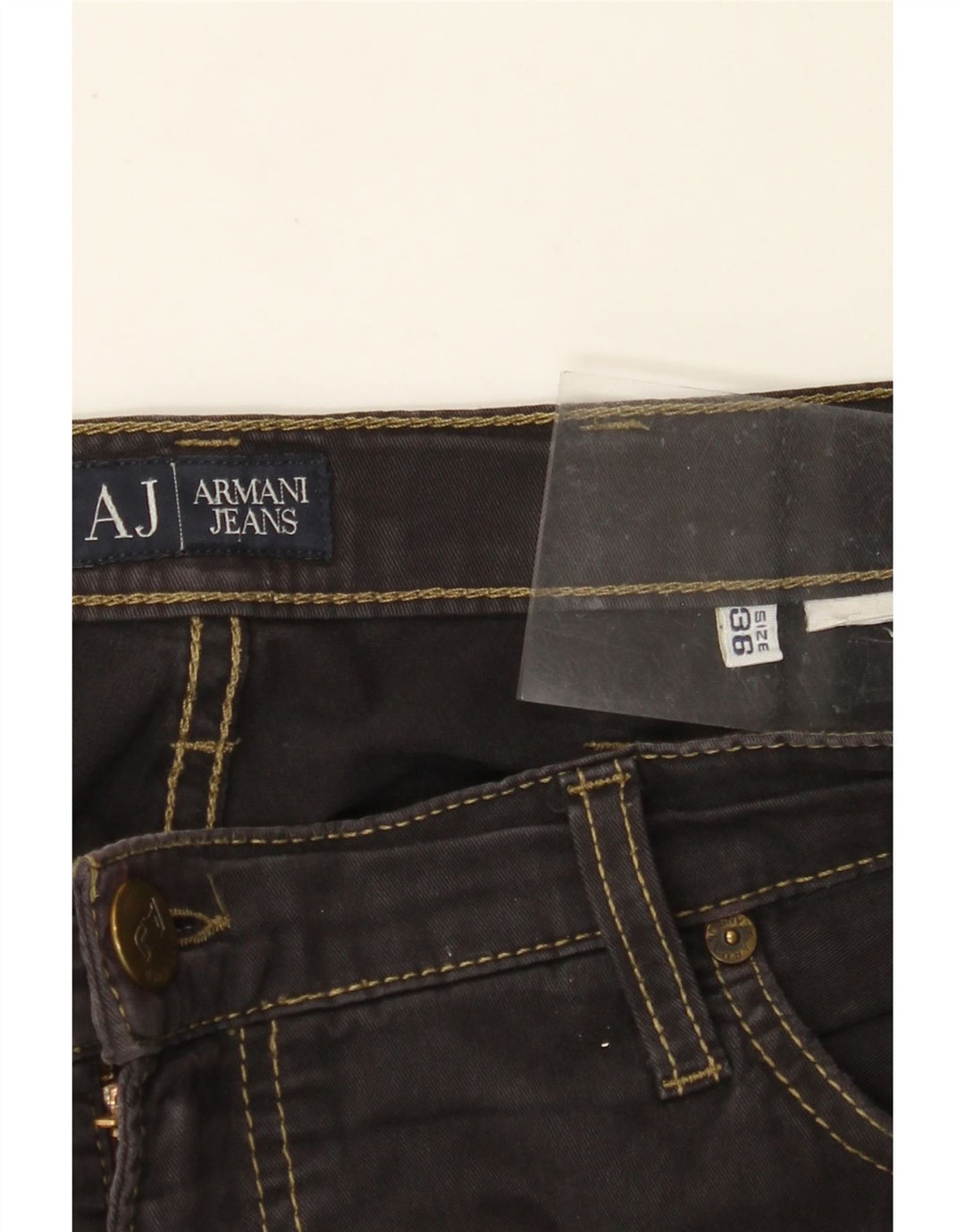 ARMANI Straight Jeans til mænd W36 L34 Sort