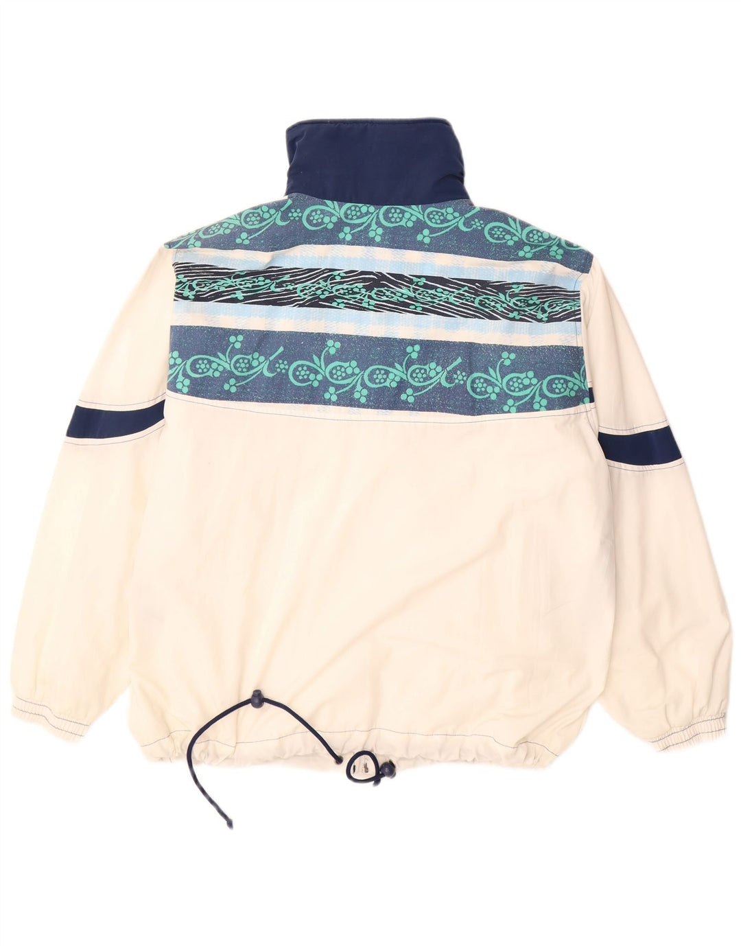 Lotto Dame Oversized Windbreaker Jacket UK 16 Large White Colourblock