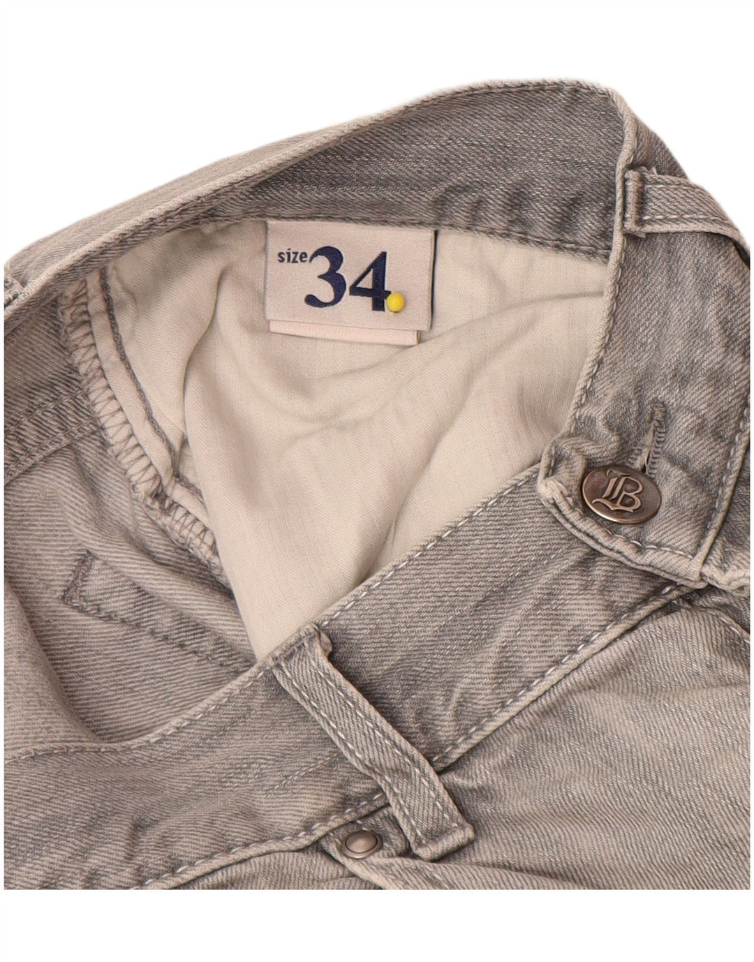 Boggi Herre Milano Straight Jeans W34 L30 Grå Bomuld