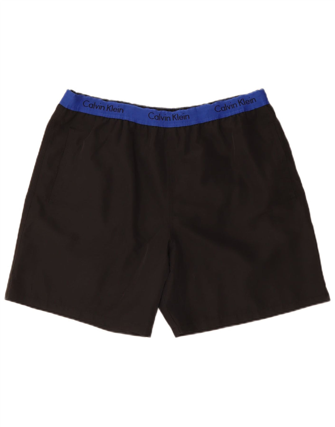 CALVIN KLEIN Grafiske badeshorts til mænd XL Sort Colourblock Polyester