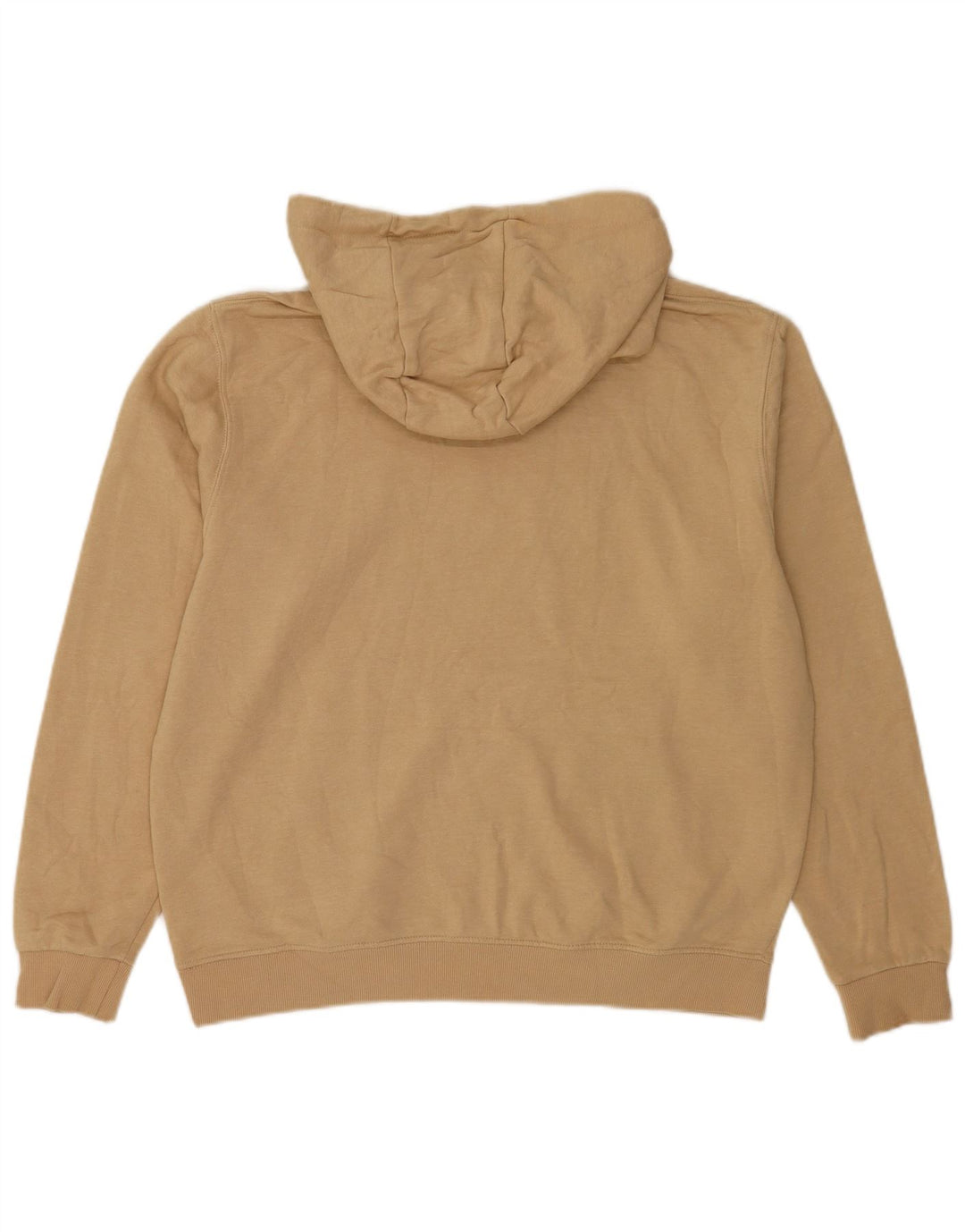 Ellesse Herre Grafisk Hoodie Jumper Stor Beige Bomuld