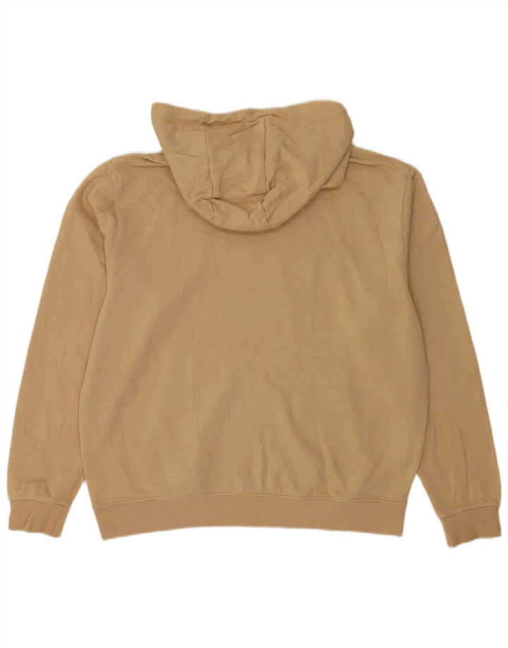 Ellesse Herre Grafisk Hoodie Jumper Stor Beige Bomuld