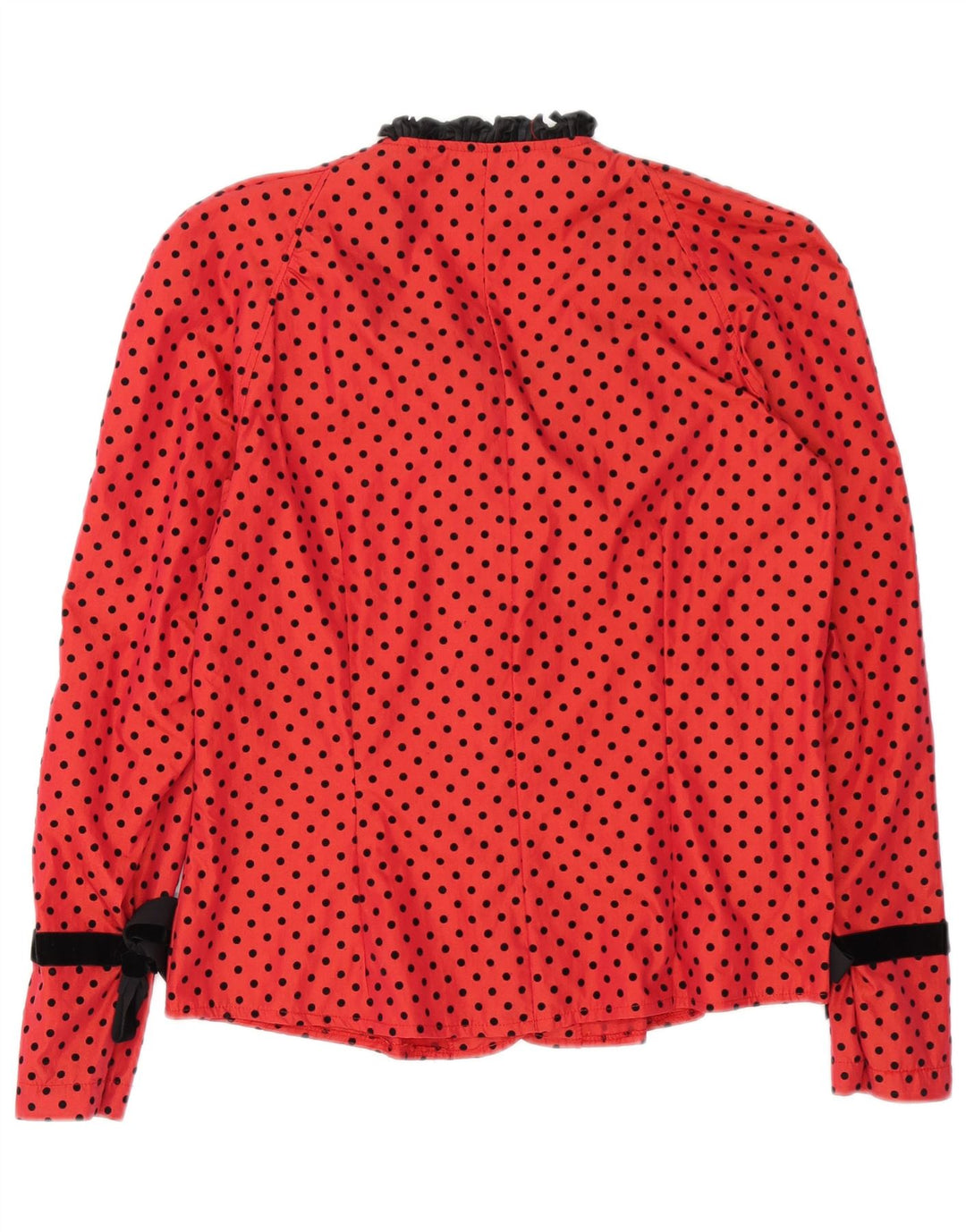 Primavera Firenze skjortebluse til kvinder US 3 Lille rødplettet polyester