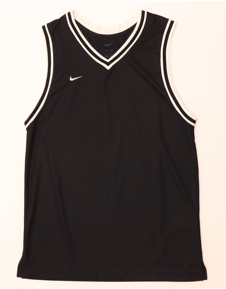 NIKE Herre Dri Fit Vest Top Stor Sort Polyester