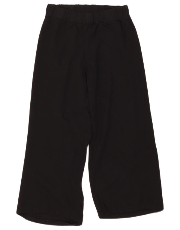 Zara Piger Casual Bukser med brede ben 13-14 år W24 L24 Sort Viscose