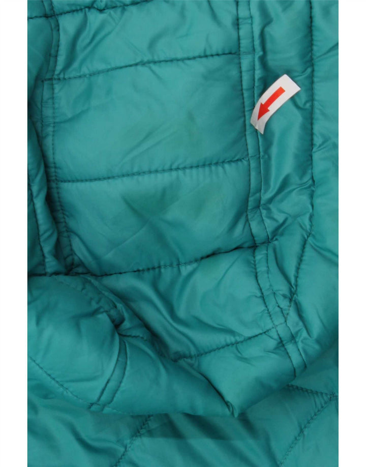 Barbour Dame Hætte quiltet, polstret jakke UK 14 Medium Blue Polyamide