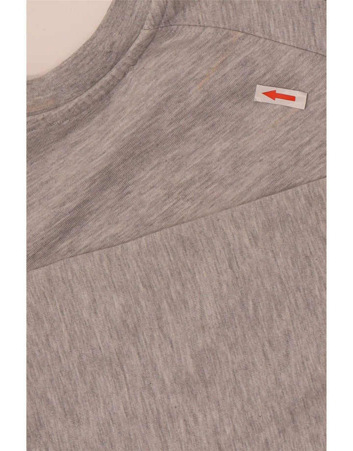 Zara Dame Oversized Sweatshirt Jumper UK 14 Medium Grey Bomuld