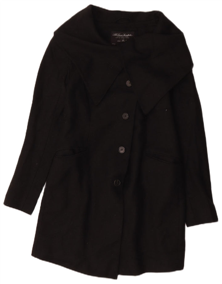 All Saints Dame Overfrakke UK 12 Medium Sort Uld