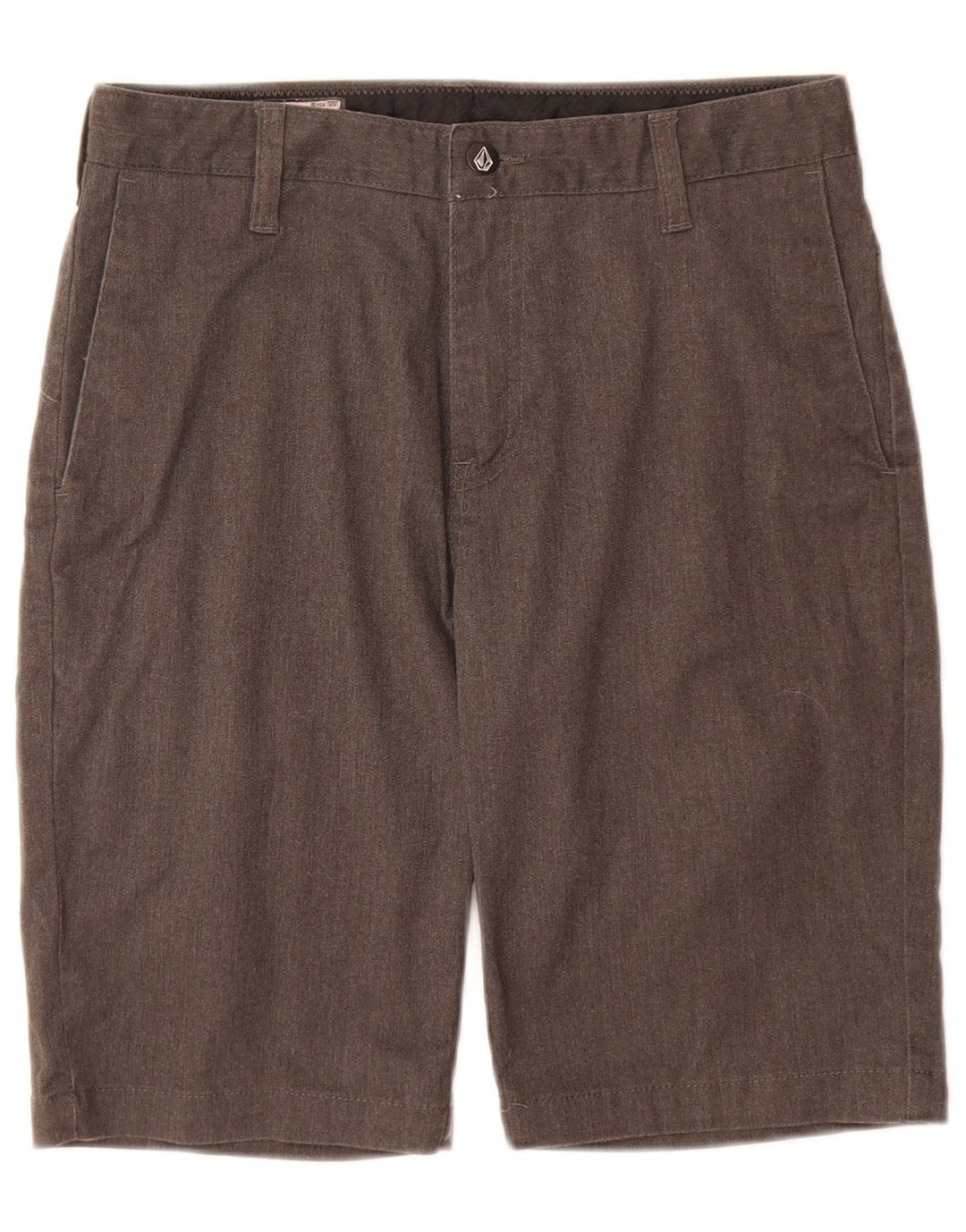 Volcom Herre Chino Shorts W28 Små Grå Bomuld