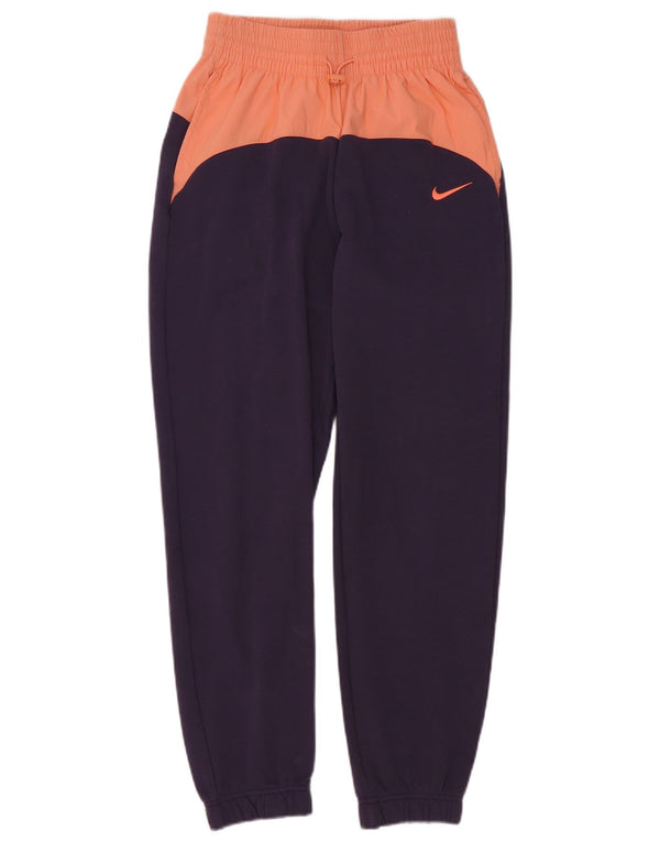 Nike træningsdragt til kvinder Joggers UK 6 XS Lilla Colourblock Bomuld
