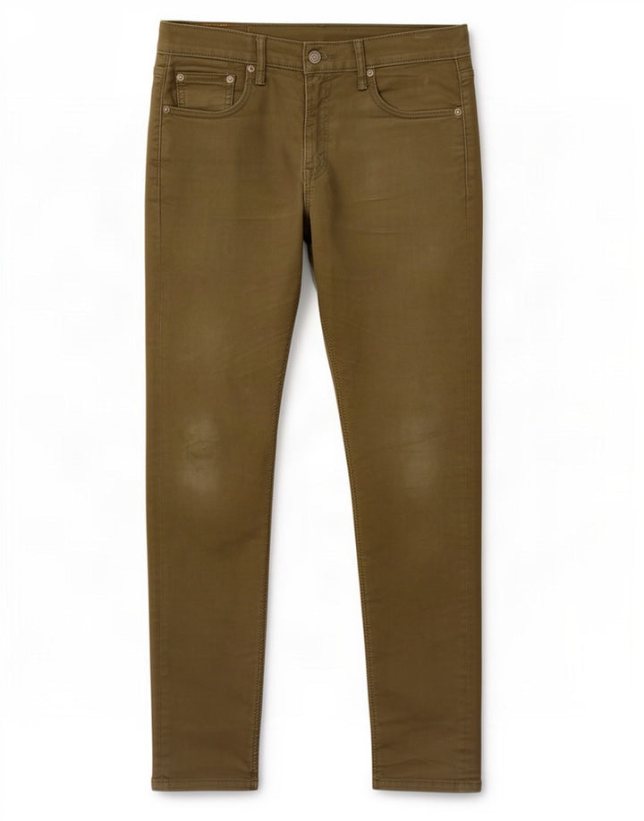 Levi's Herre 512 Slim Tapered Jeans W30 L32 Khaki Bomuld