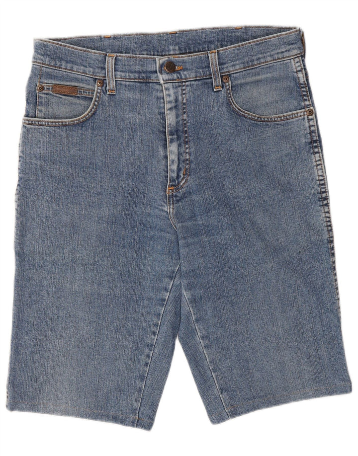 WRANGLER Denimshorts til mænd W33 Mellemblå bomuld