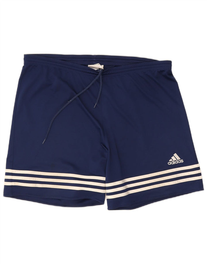 Adidas Herre Climalite Sport Shorts XL Navy Blue Polyester