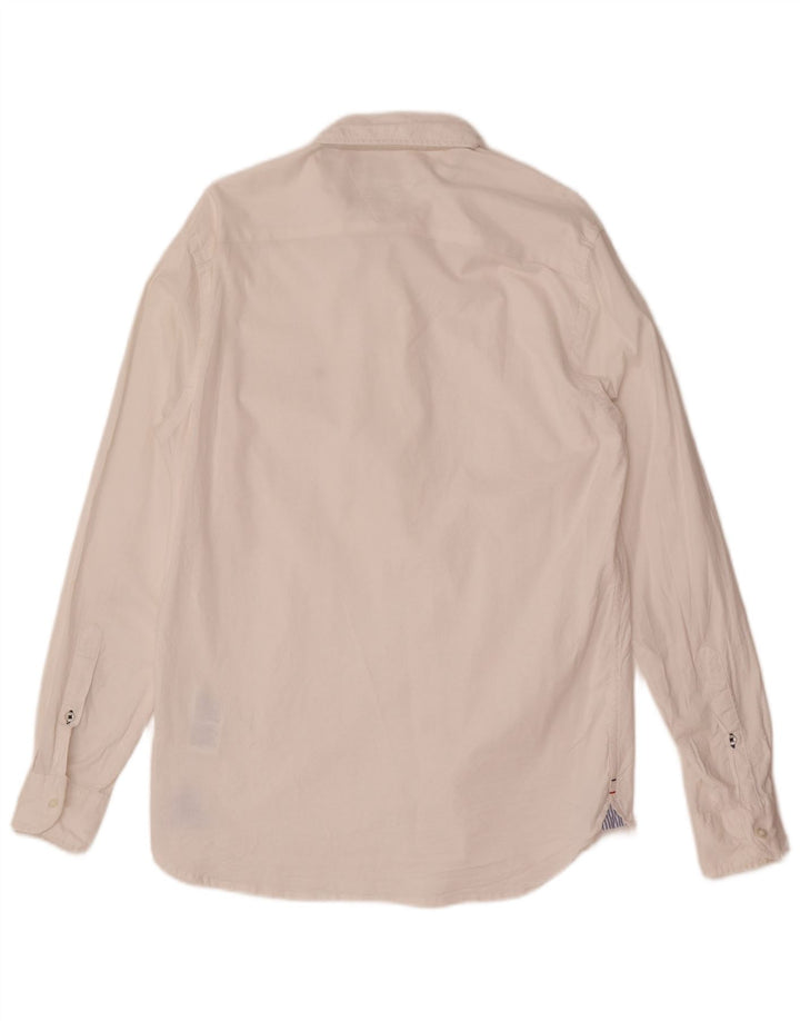 Tommy Hilfiger Herre Regular Fit skjorte Lille hvid bomuld