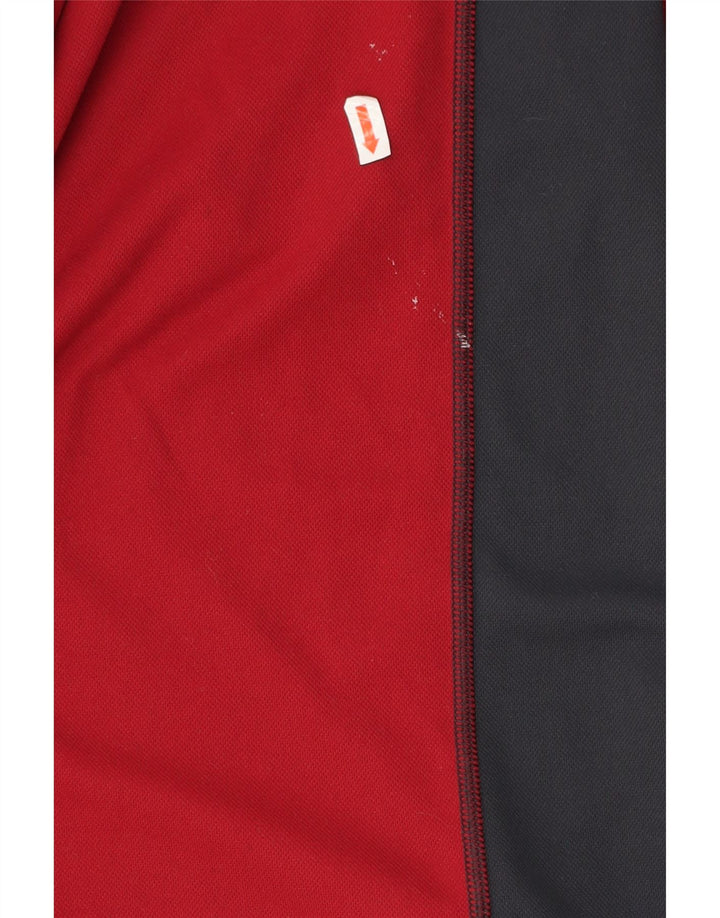 Berghaus Herre Zip Neck Pullover Træningsdragt Top Medium Rød Colourblock