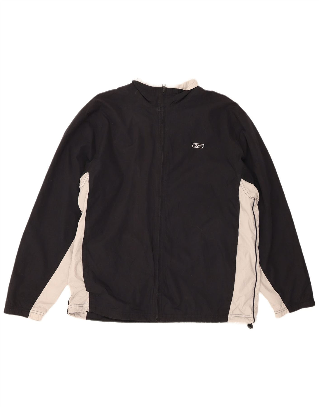 REEBOK Træningsdragt til mænd Topjakke Medium Sort Colourblock Polyester