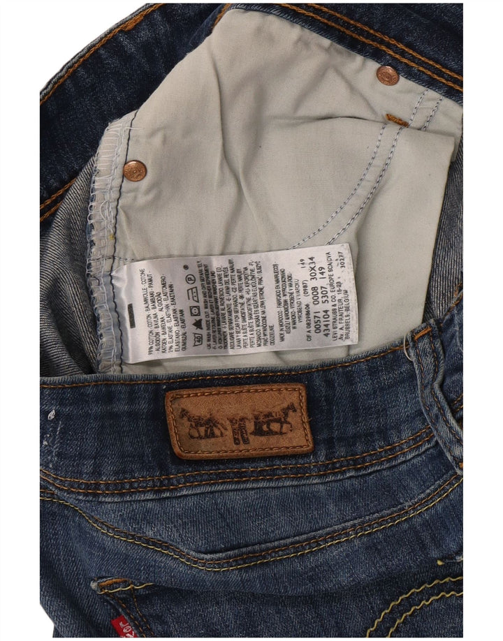 Levi's Dame 571 Slim Jeans W30 L28 Blå Bomuld