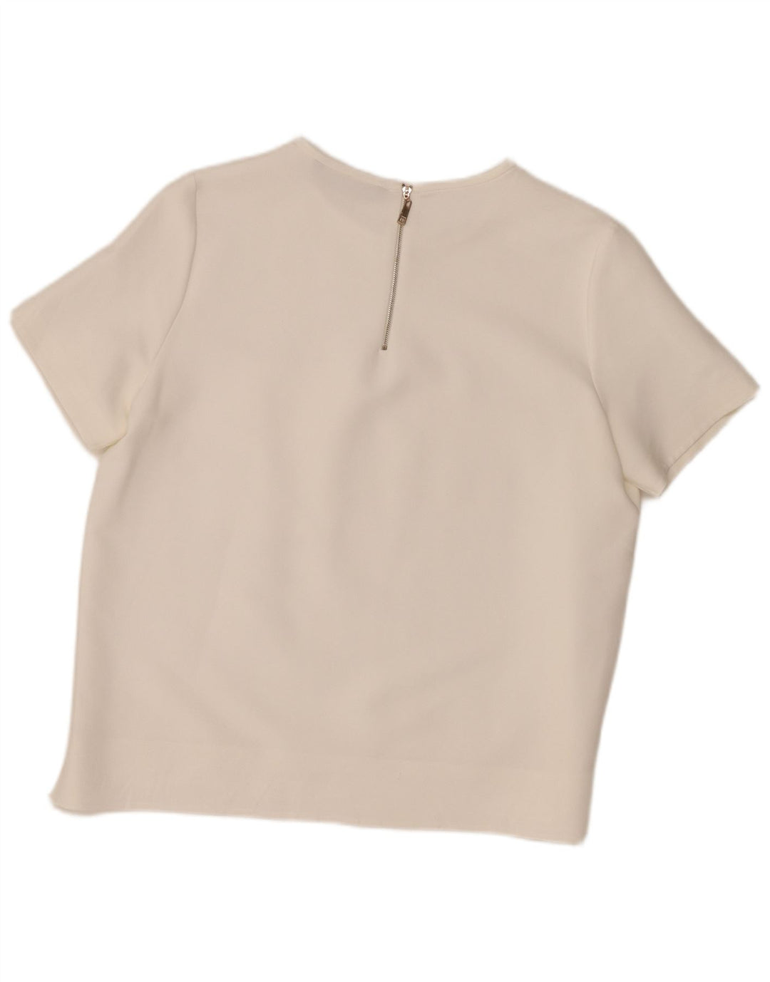 Zara Dame Bluse Top UK 18 XL Hvid