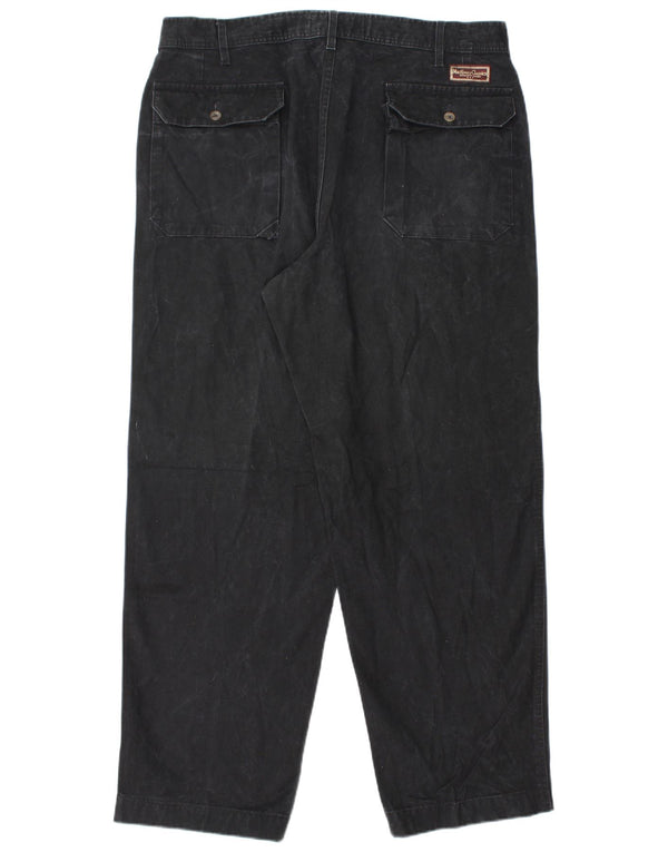 Marlboro Classics Herre Tapered Chino Bukser EU 54 2XL W36 L31 Sort