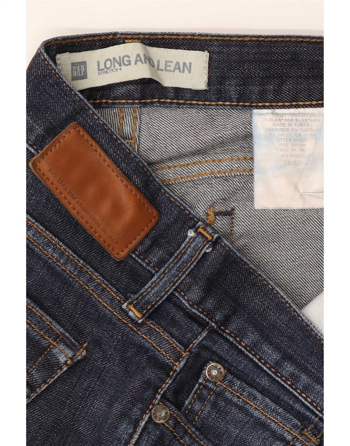 Gap Dame Long Bootcut Jeans W26 L32 Marineblå Bomuld
