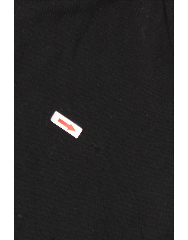 Fred Perry Herre V-hals sweater Medium Sort Merinould