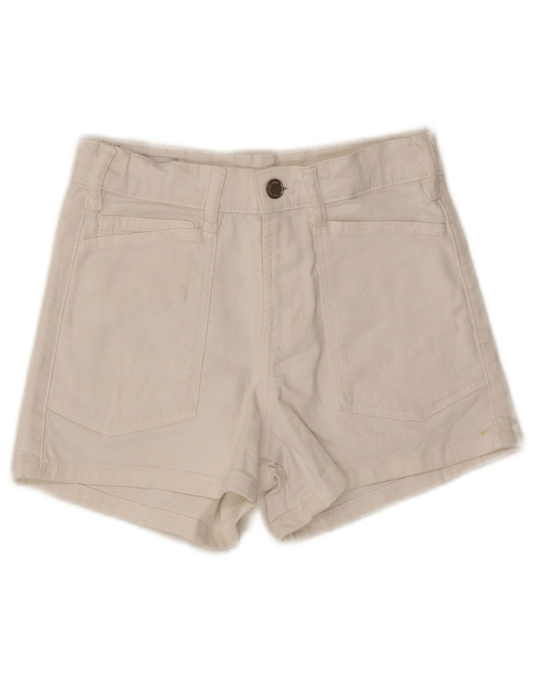 ZARA Girls Denim Shorts 11-12 Years W24 White