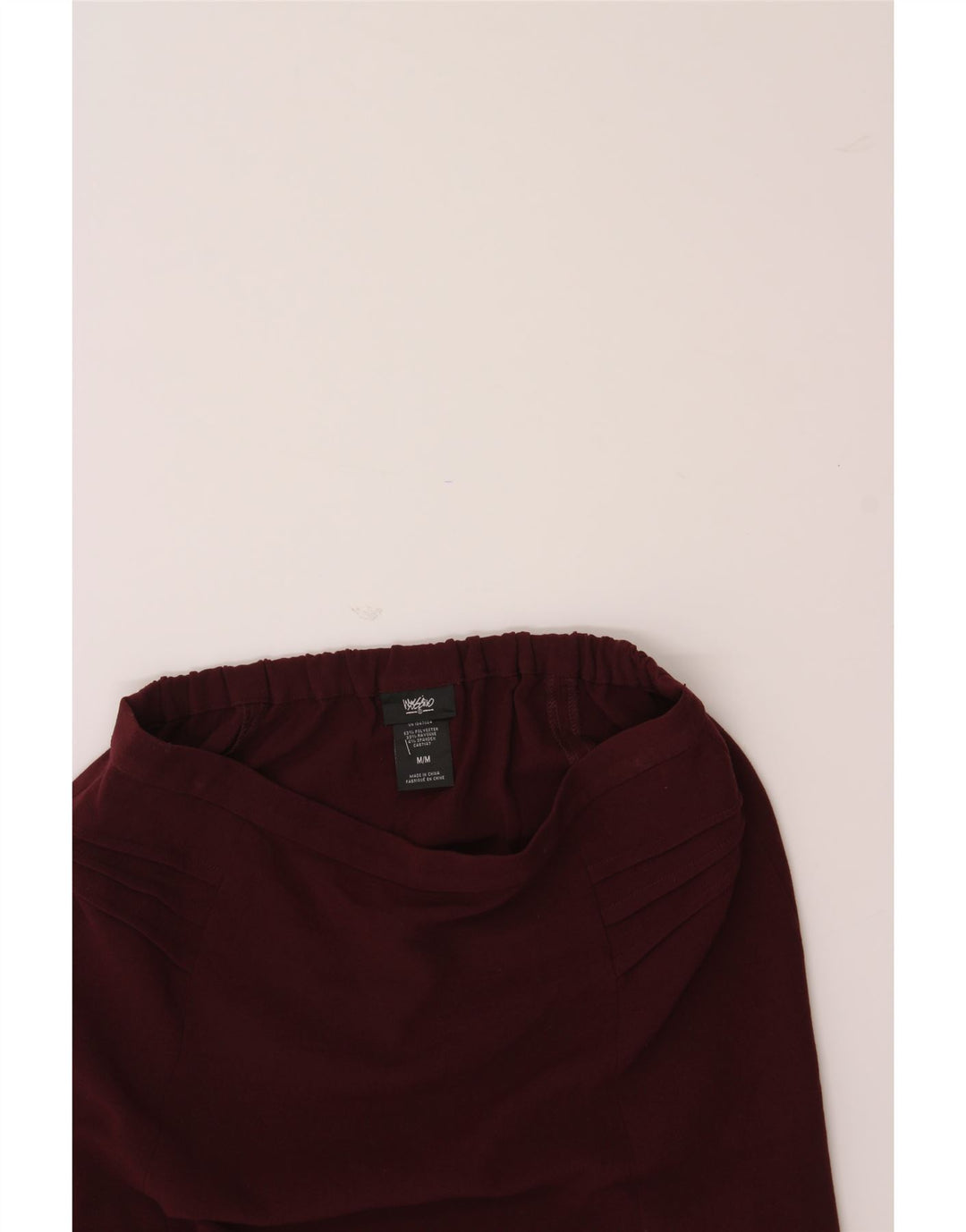 MOSSIMO Womens Mini Skirt Medium W28  Burgundy Polyester Vintage Mossimo and Second-Hand Mossimo from Messina Hembry 