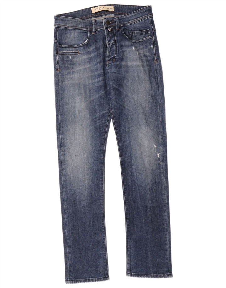 SIVIGLIA Straight jeans til mænd W30 L30 blå bomuld