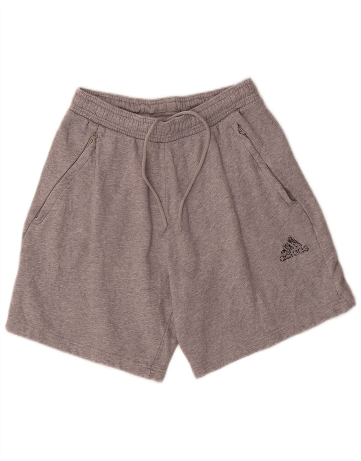 Adidas Sportsshorts til mænd, mellemgrå flækkede