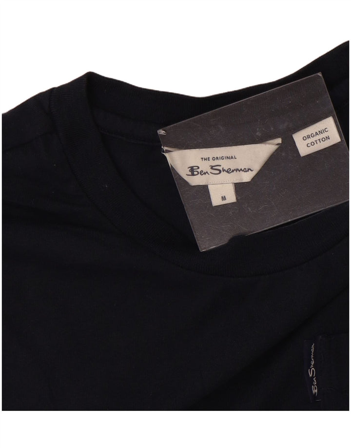 BEN SHERMAN Herre T-shirt Top Medium Navyblå Bomuld