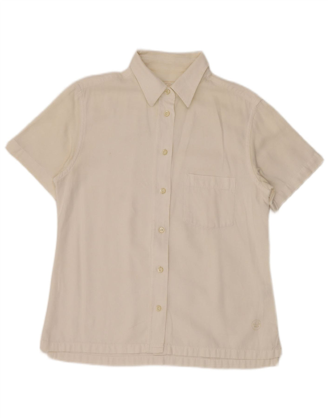 MURPHY & NYE Dame Marine Heritage kortærmet skjorte UK 14 Medium White