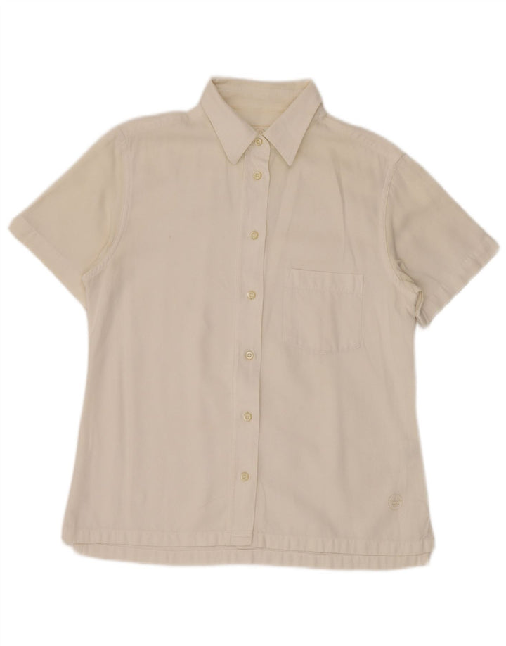 MURPHY & NYE Dame Marine Heritage kortærmet skjorte UK 14 Medium White