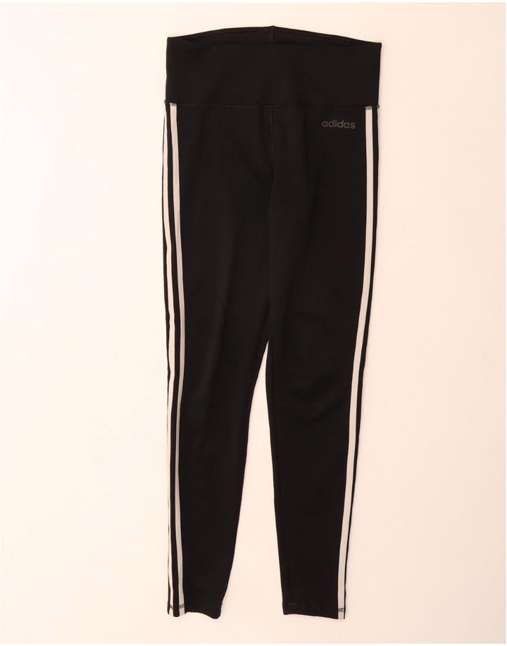 ADIDAS Aeroready Leggings til kvinder UK 12/14 Medium Black Polyester
