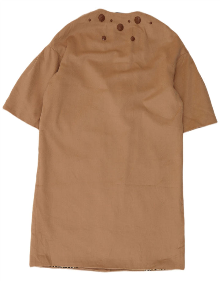 John Lewis Dame 3/4 ærmet dobbeltradet frakke UK 16 Large Beige