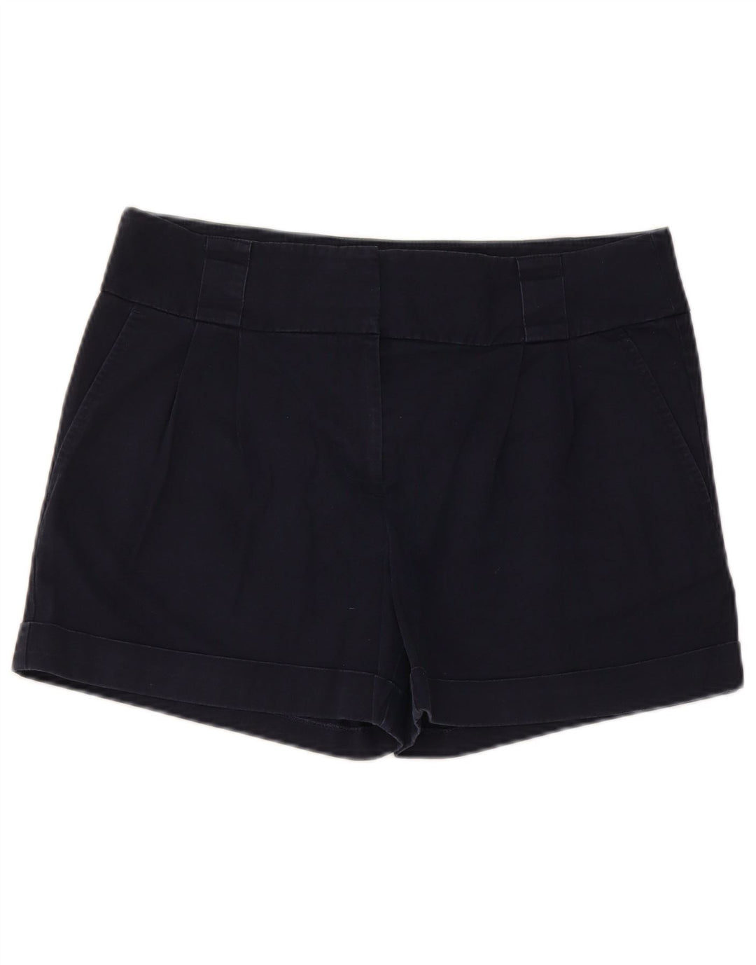 Oasis Chino Shorts til kvinder UK 12 Medium W32 Marineblå Bomuld