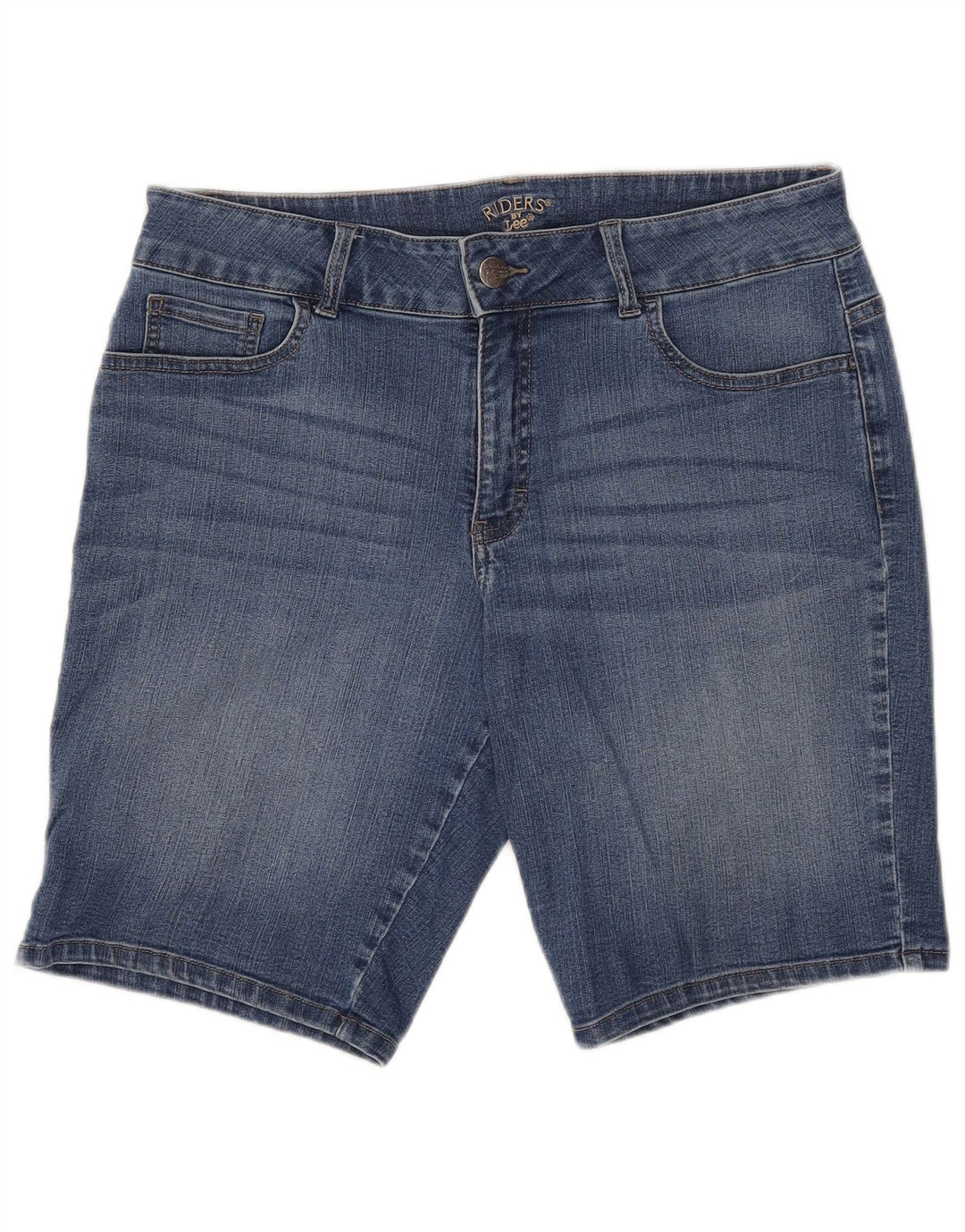 LEE Womens Riders Denim Shorts US 12 Large W32 Blue Cotton