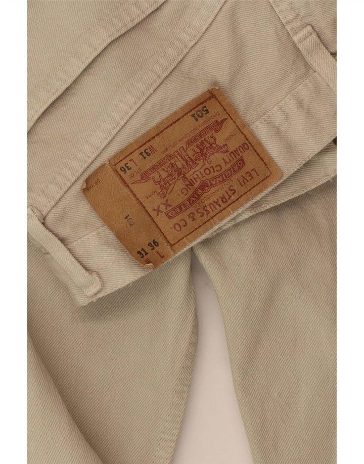 Levi's Herre 501 Straight Casual Bukser W31 L30 Beige