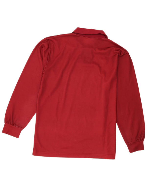 Lotto Langærmet Polo Shirt til mænd Large Burgundy