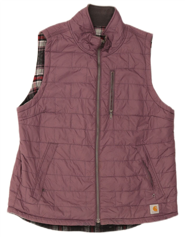 CARHARTT Polstret Gilet til kvinder US 8/10 Medium Lilla Nylon