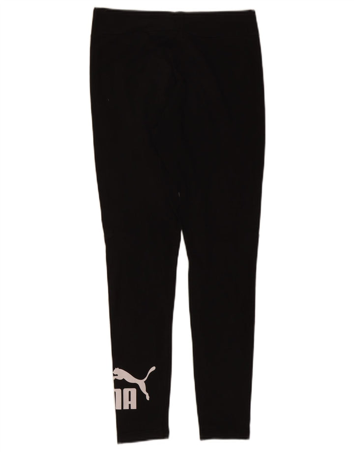 Puma Grafiske Leggings til kvinder UK 14 Medium Sort Bomuld