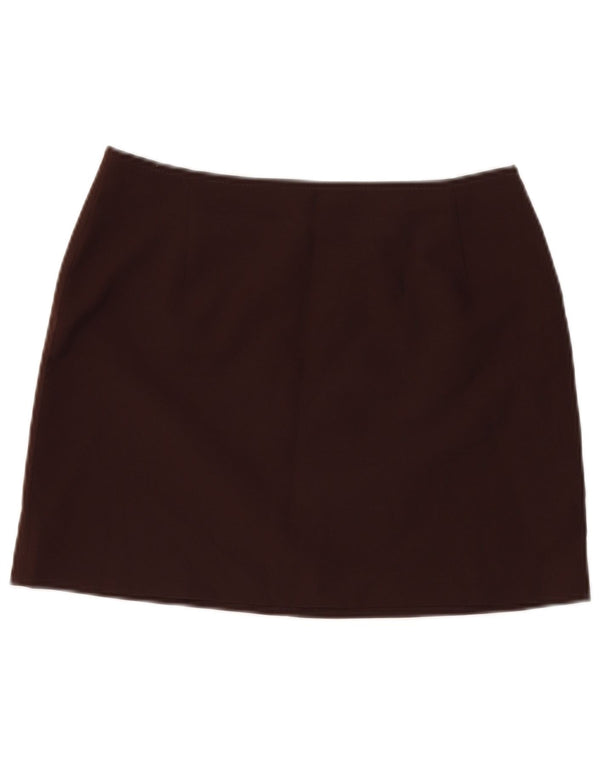 Zara Dame Mini Nederdel EU 42 Large W32 Brun