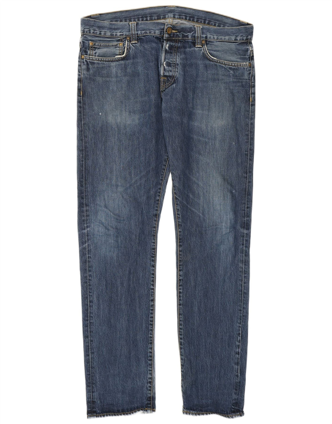 Carhartt Straight Jeans til mænd W34 L34 blå bomuld