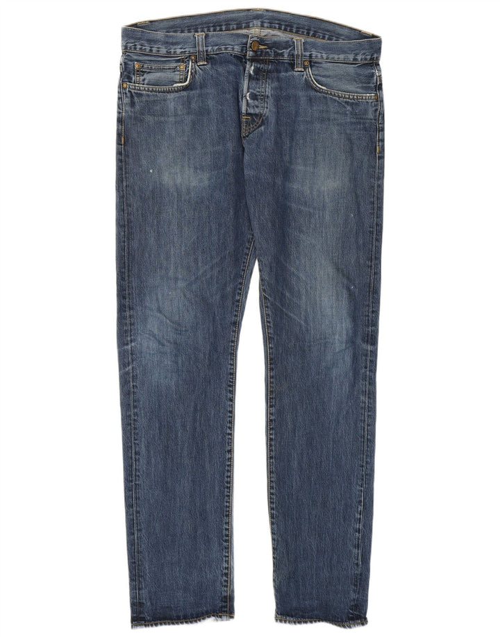 Carhartt Straight Jeans til mænd W34 L34 blå bomuld